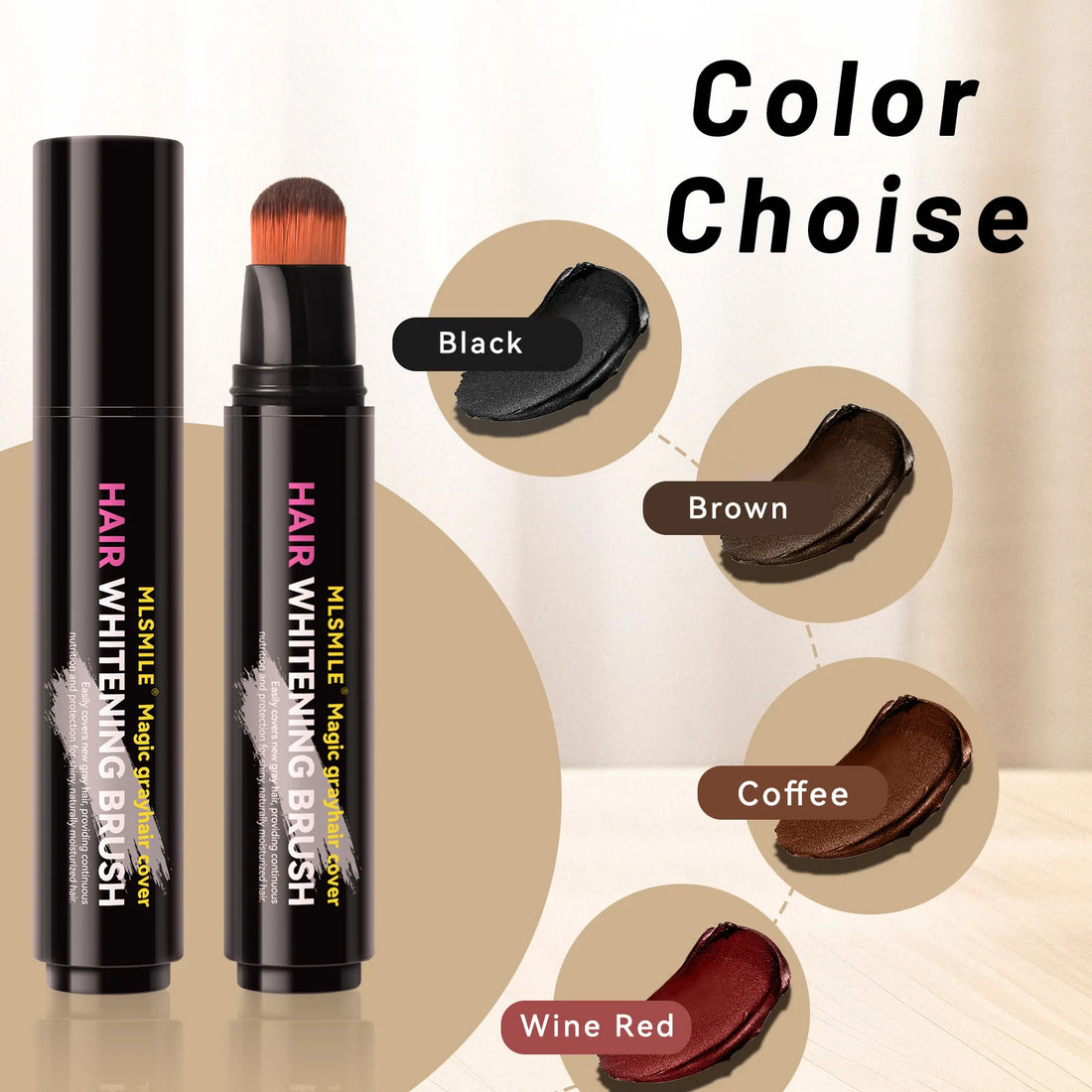 Hair Dye Pen – Hair Root Touch-Up Stick for Black And Brown Hair