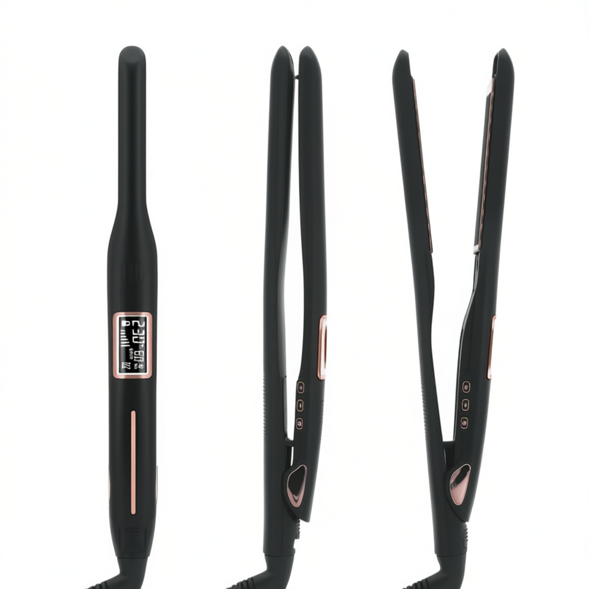 Mini Hair Straightener – Titanium Thin Plate Flat Iron for Short Hair