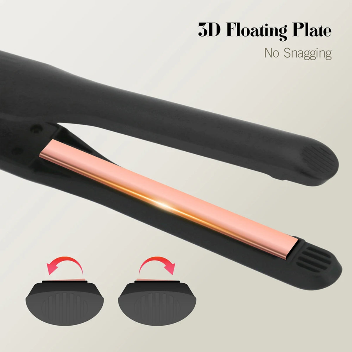 Mini Hair Straightener – Titanium Thin Plate Flat Iron for Short Hair