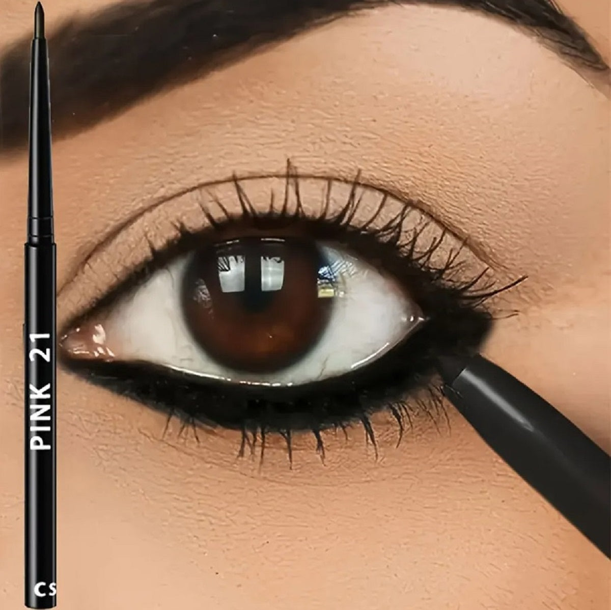 3Pcs Waterproof Eyeliner Pencils – Black Smudge-Proof and Long-Lasting