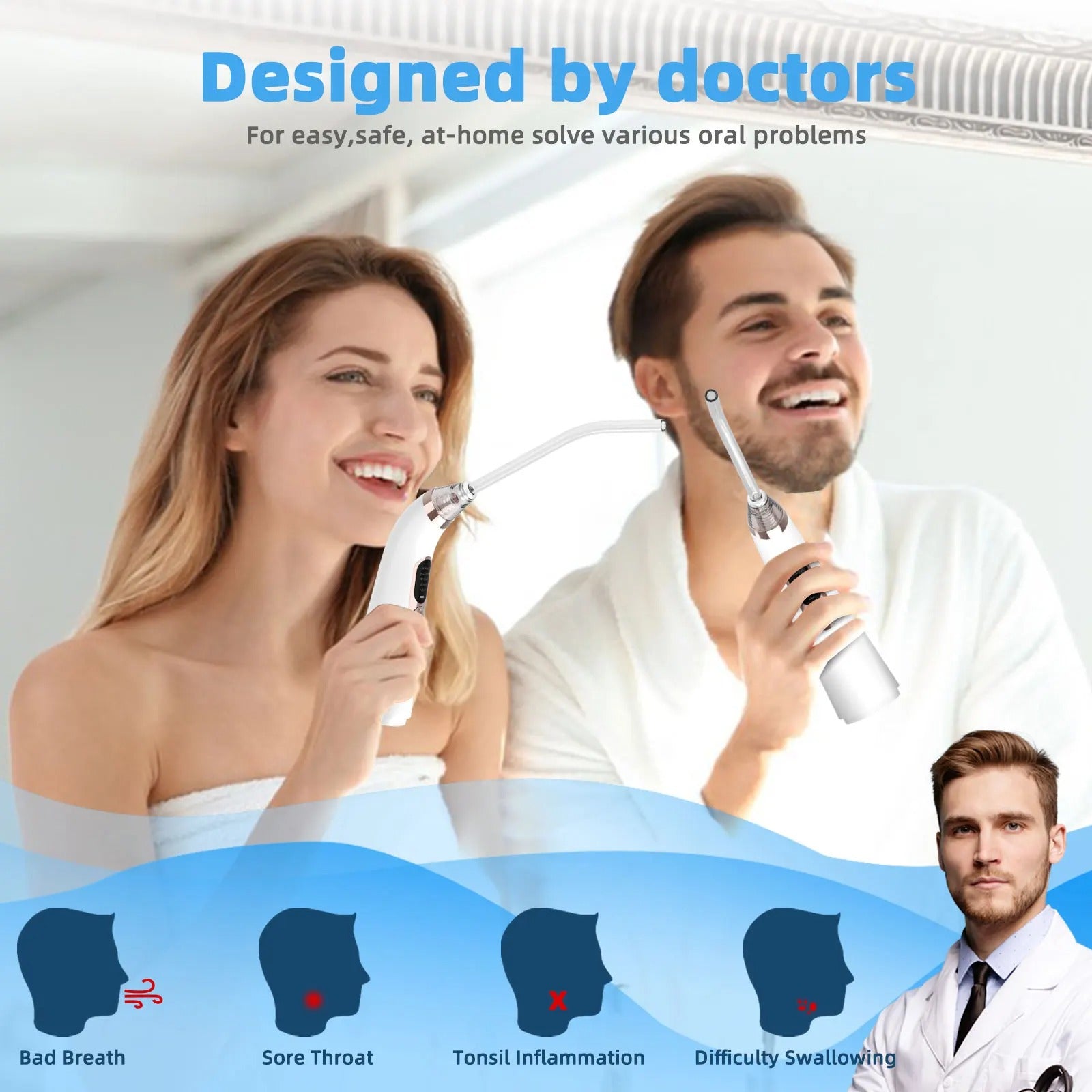 Tonsil Stone Removal Kit – 10-in-1 Mouth Vacuum with 5 Suction Modes