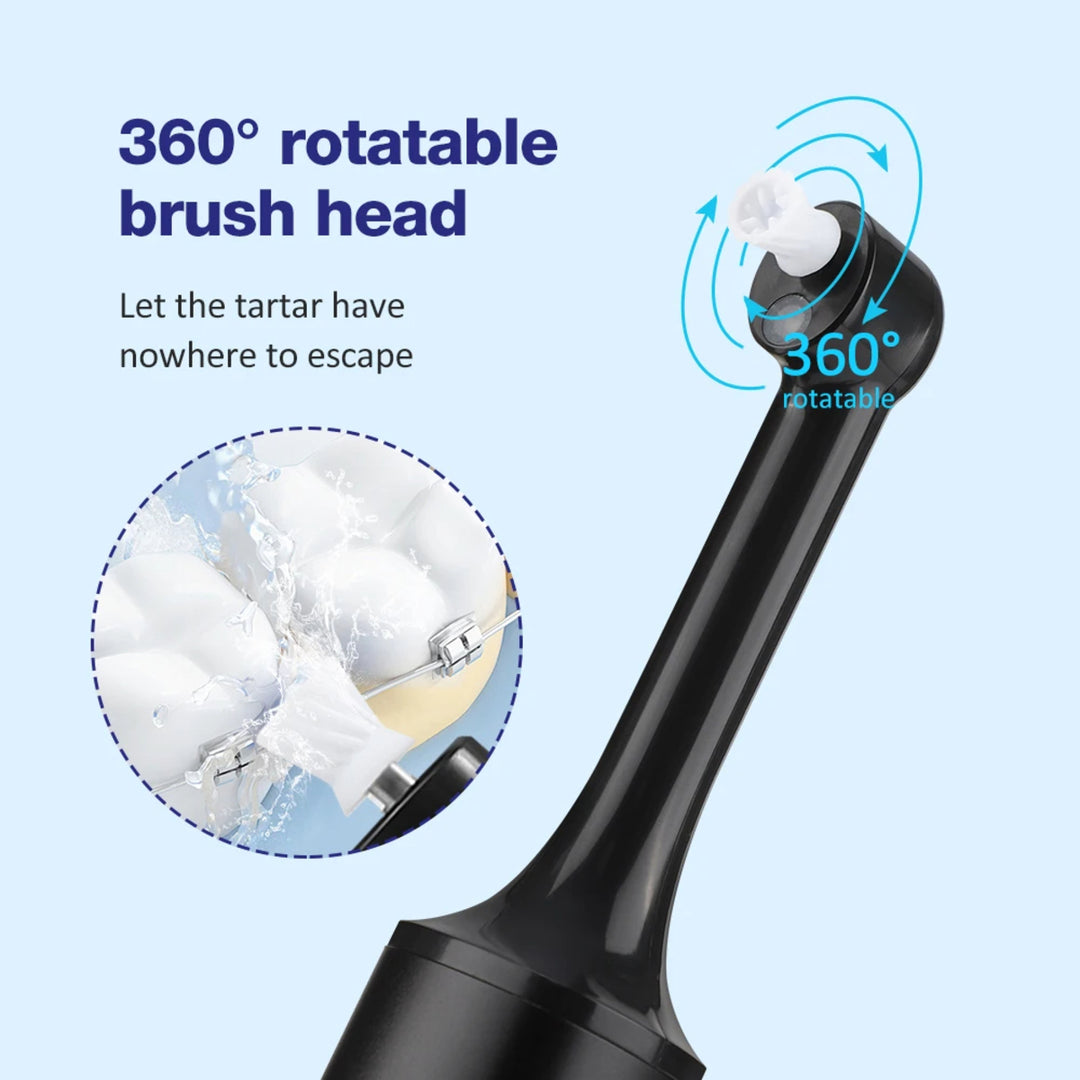 Electric Tooth Polisher Tartar Remover – 5 Replaceable Heads for Plaque and Whitening