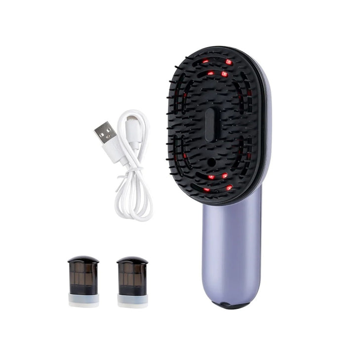 Hair Care Spray Massage Comb – Vibrating Scalp Massager and Oil Applicator Brush