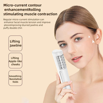 Heated Facial Roller – 360° EMS Wrinkle Remover And Firming Massager