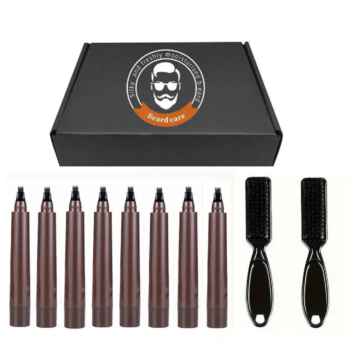 Beard Filling Pen Kit – Waterproof Beard Pencil and Brush