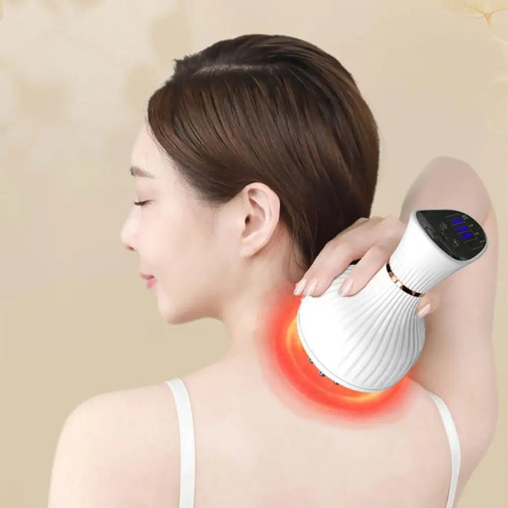Electric Meridian Brush – Slimming Microcurrent Massager and Hot Scraping Tool