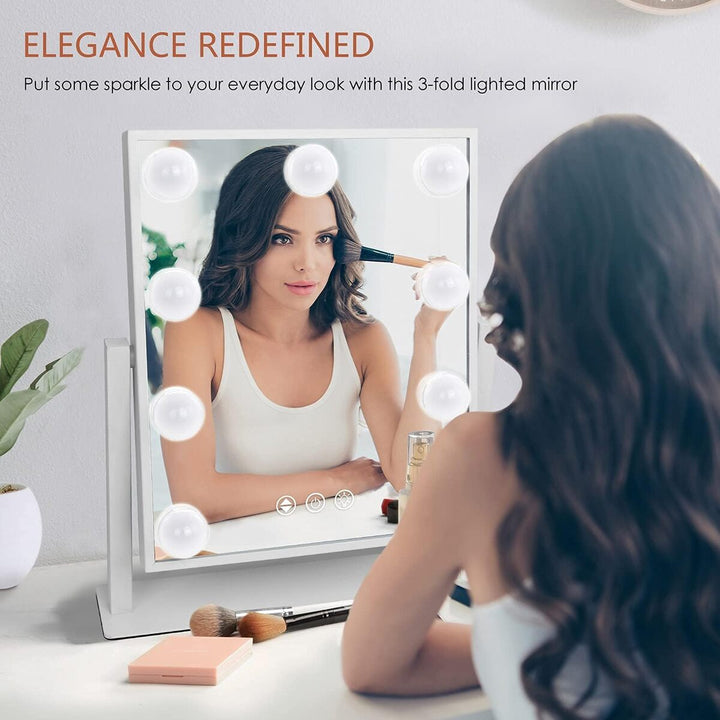Hollywood Make-Up Mirror with Dimmable LED Bulbs
