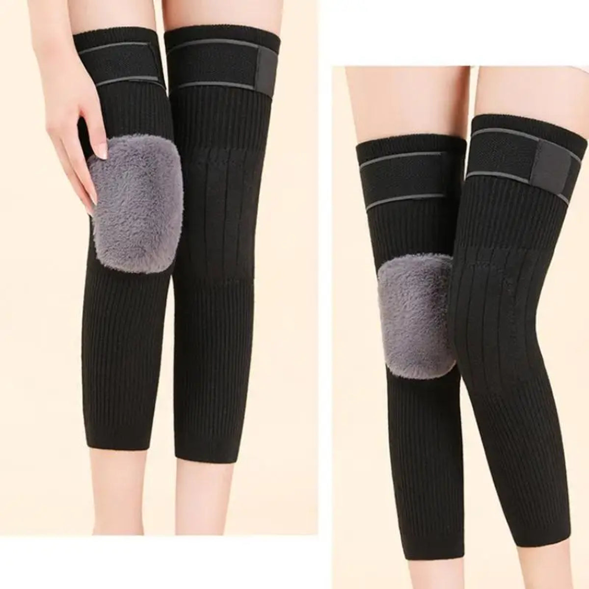 Cashmere Wool Knee Pads – Thermal Winter Support for Arthritis Pain Relief