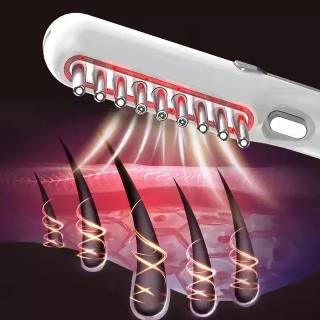 Electric LED Massage Comb – Red Light Hair Brush for Growth and Anti-Hair Loss