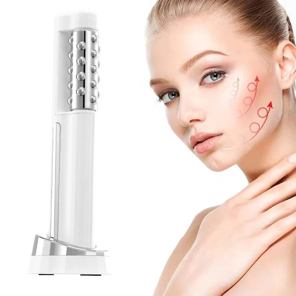 Heated Facial Roller – 360° EMS Wrinkle Remover And Firming Massager