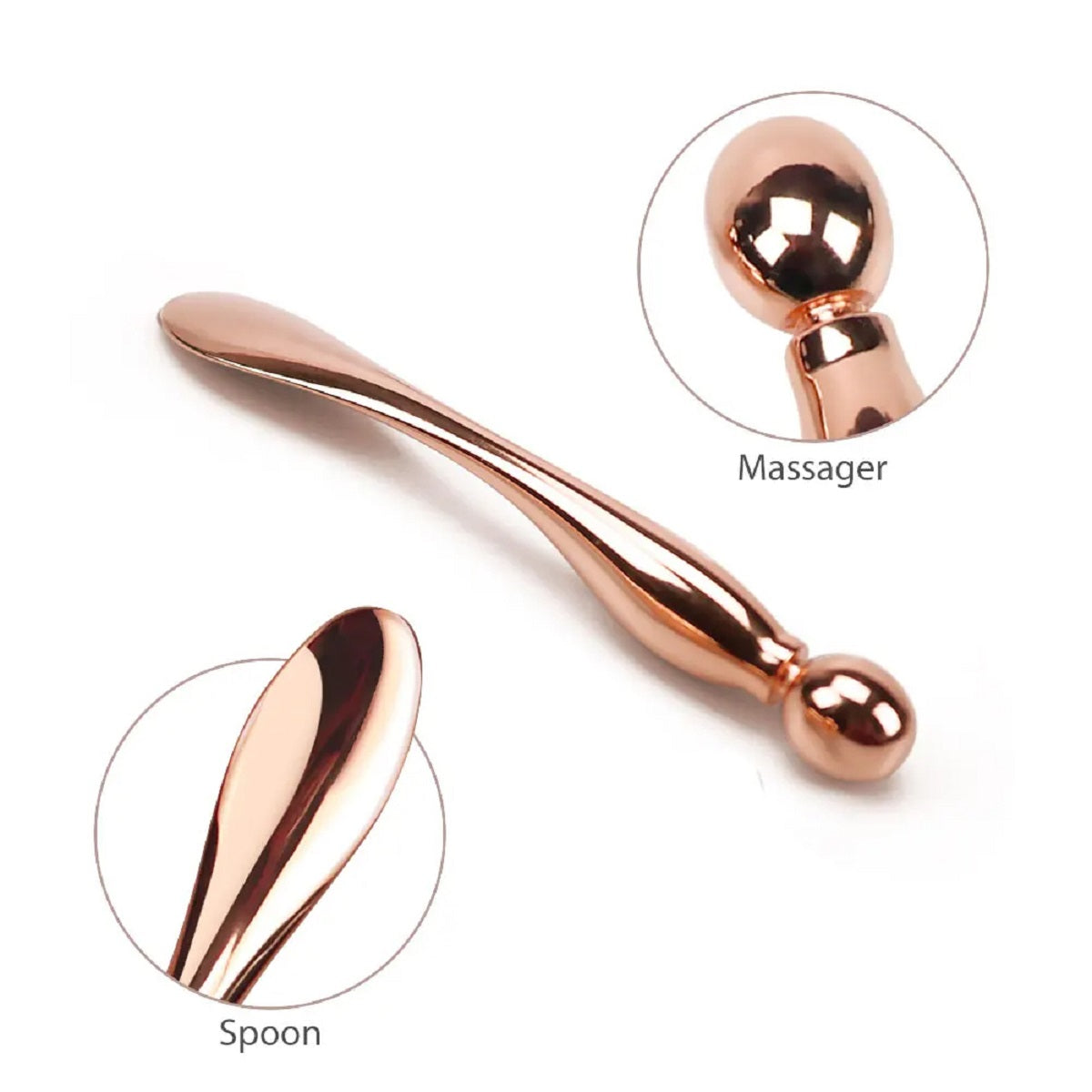 4Pcs Metal Eye Cream Applicator Roller Face Lifting Massage