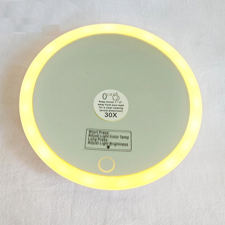 Rechargeable 6-Inch LED Vanity Mirror – Magnifying Power