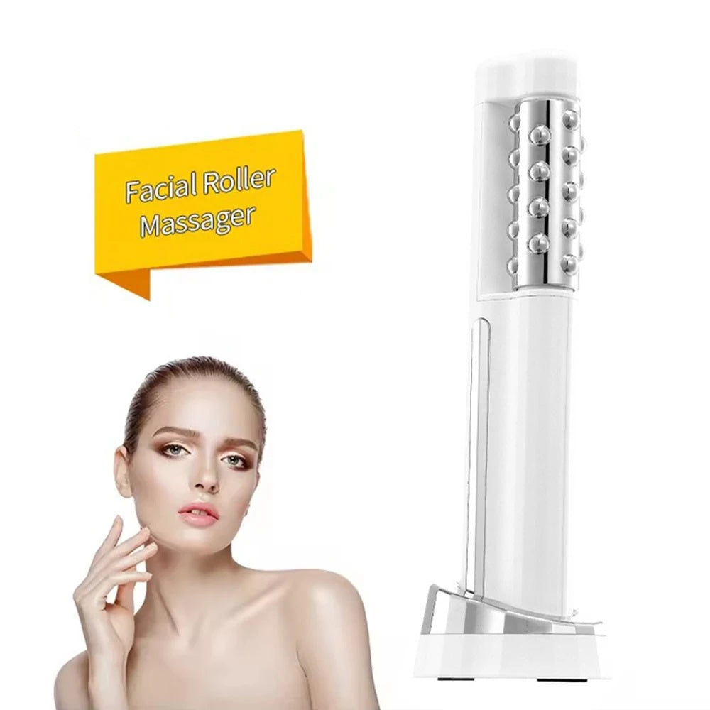 Heated Facial Roller – 360° EMS Wrinkle Remover And Firming Massager