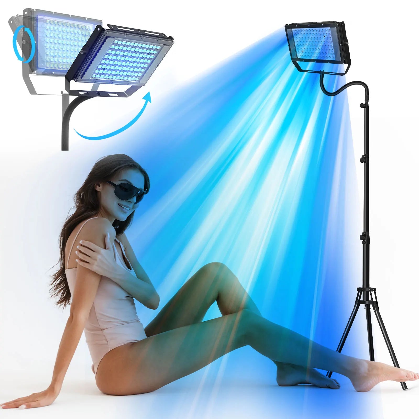 Ultraviolet Tanning Lamp – Tripod Blue Light Solarium for Skin Care