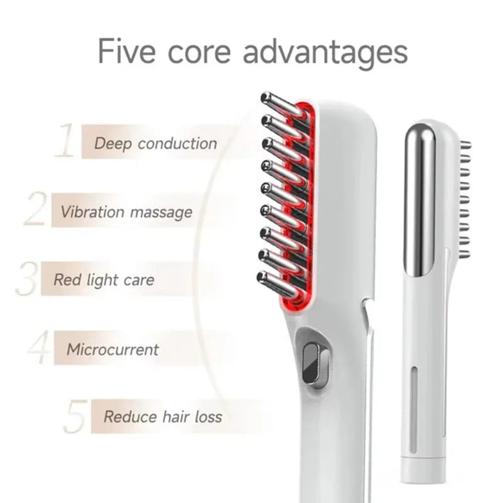 Electric LED Massage Comb – Red Light Hair Brush for Growth and Anti-Hair Loss