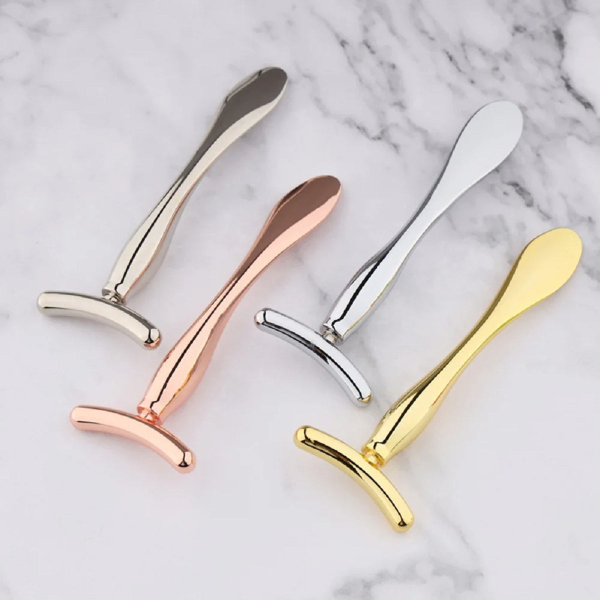 4Pcs Metal Eye Cream Applicator Roller Face Lifting Massage