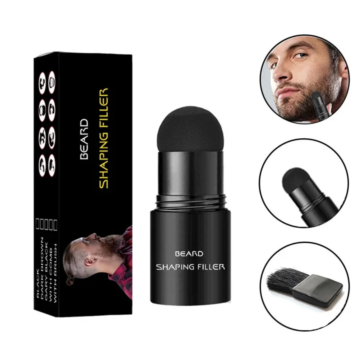 Beard Filler Pen and Brush – Waterproof Beard Moustache Enhancer