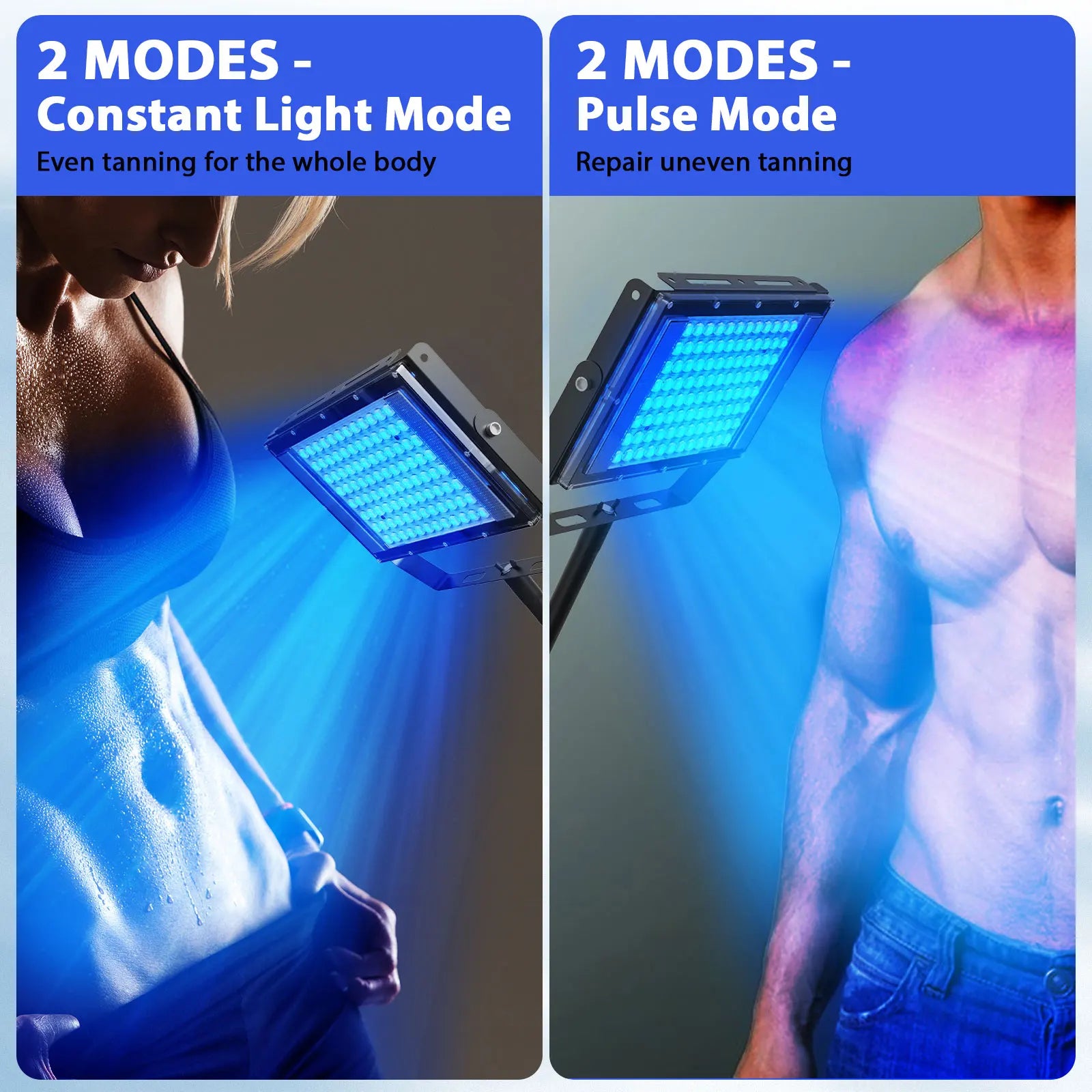 Ultraviolet Tanning Lamp – Tripod Blue Light Solarium for Skin Care