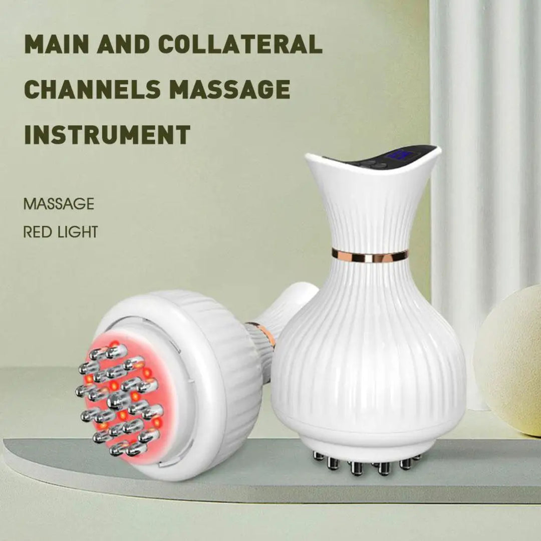 Electric Meridian Brush – Slimming Microcurrent Massager and Hot Scraping Tool
