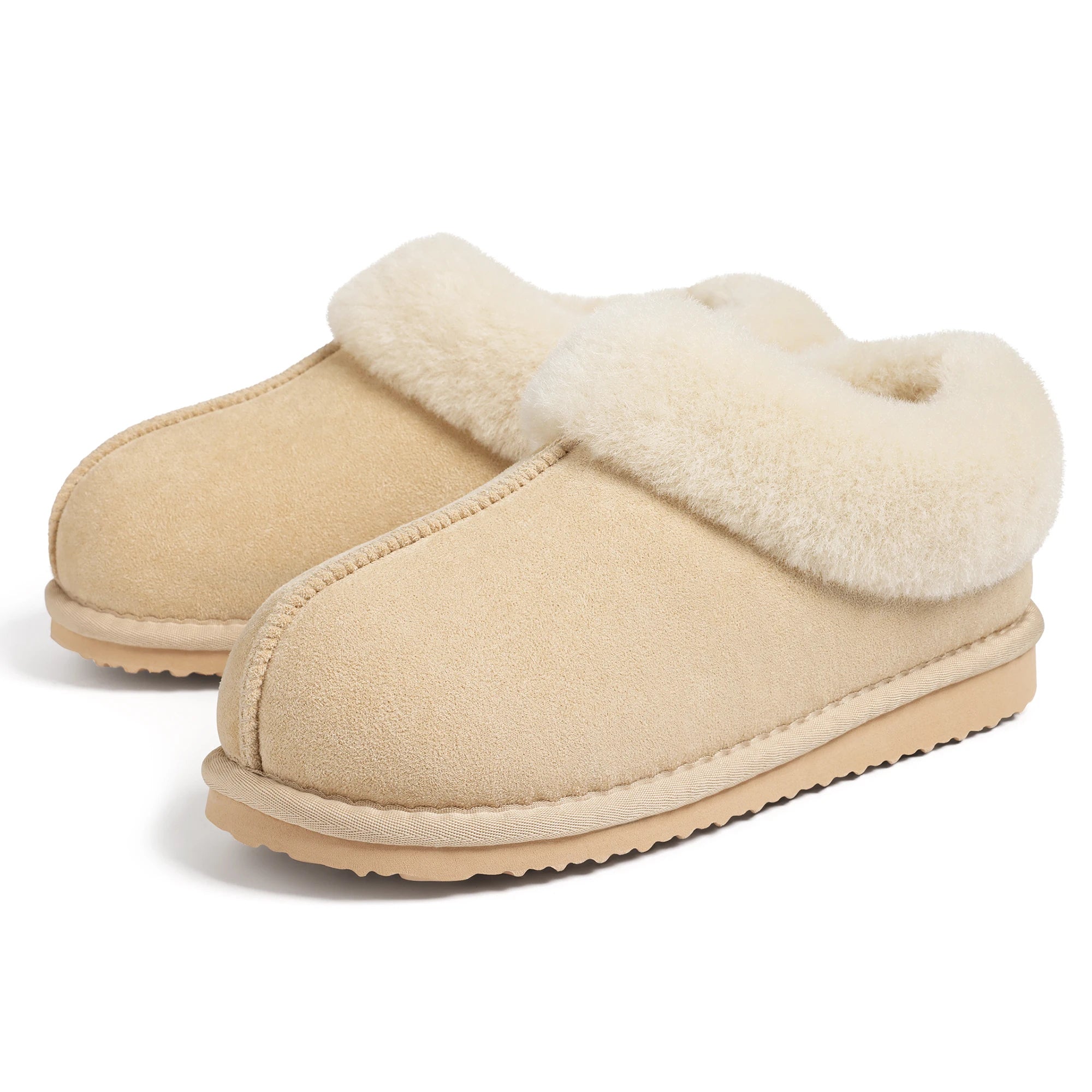 Fuzzy Winter Slippers – Plush Fur Slides for Indoor & Outdoor