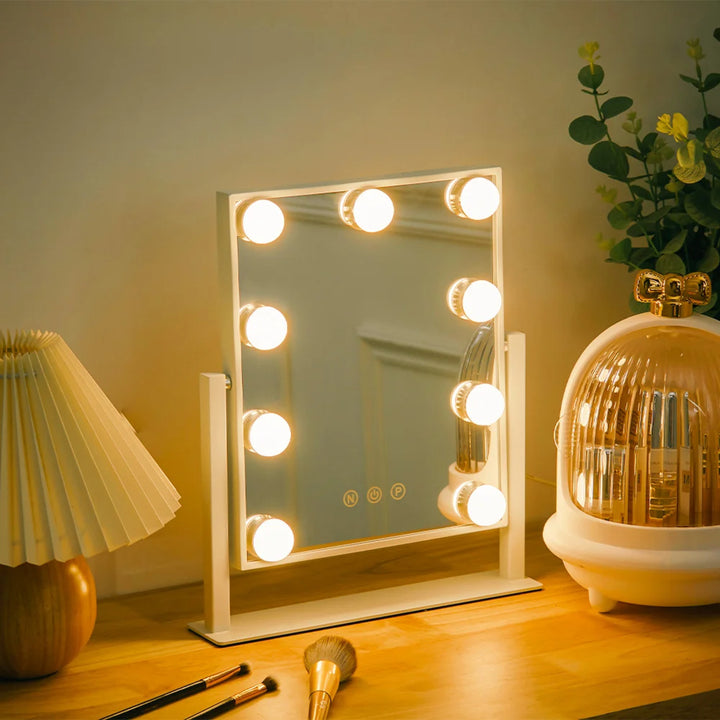 Hollywood Make-Up Mirror with Dimmable LED Bulbs