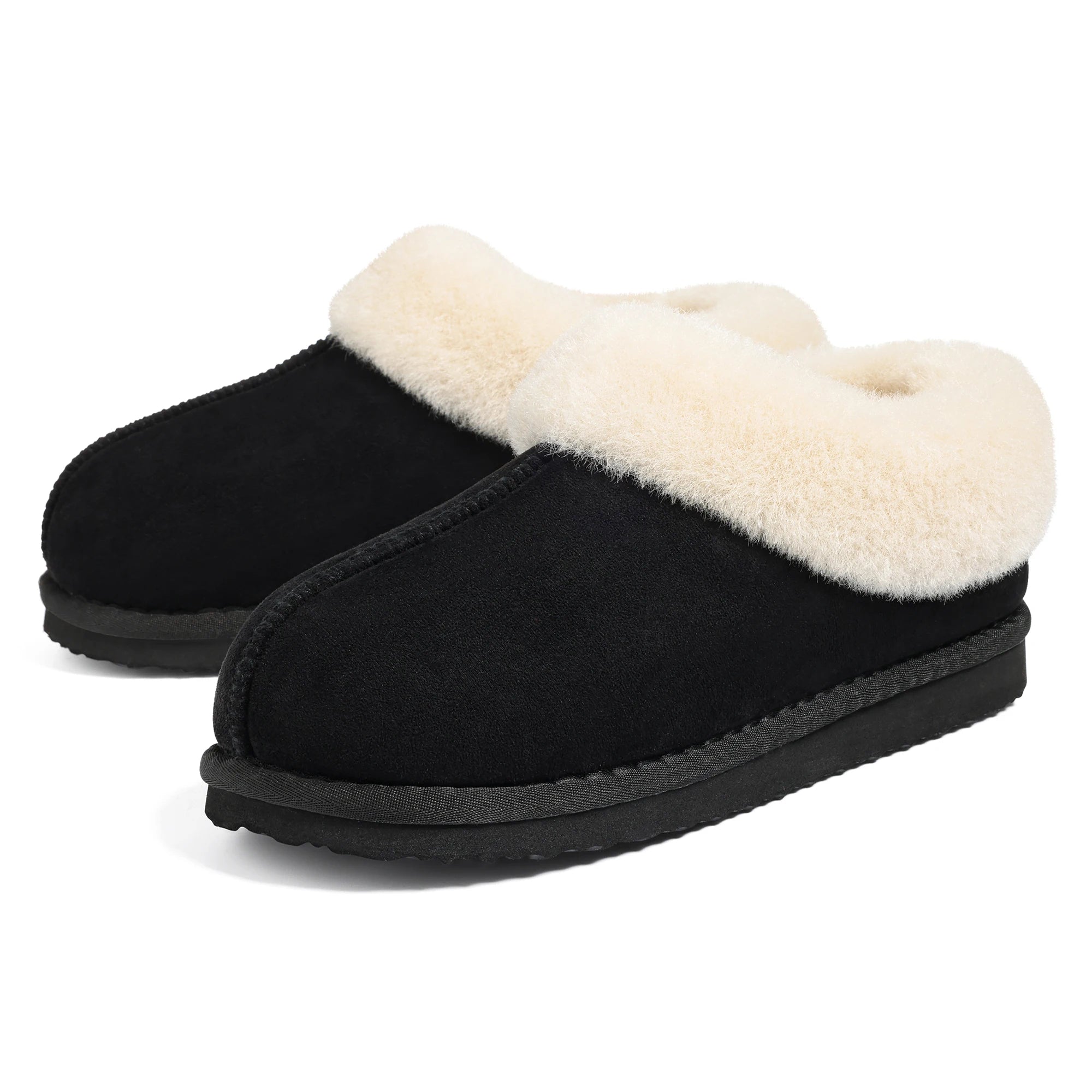 Fuzzy Winter Slippers – Plush Fur Slides for Indoor & Outdoor