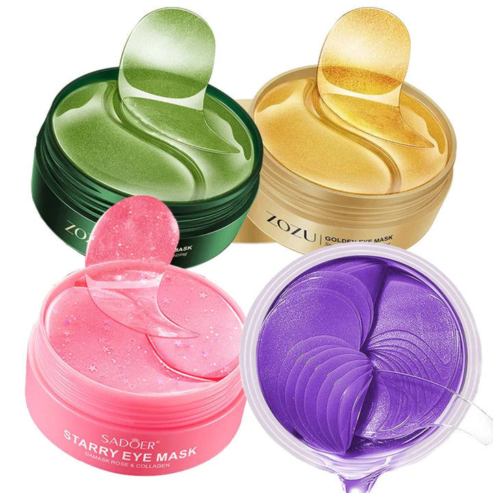 240-Pc Crystal Collagen Under Eye Patches with Gold Hyaluronic Acid