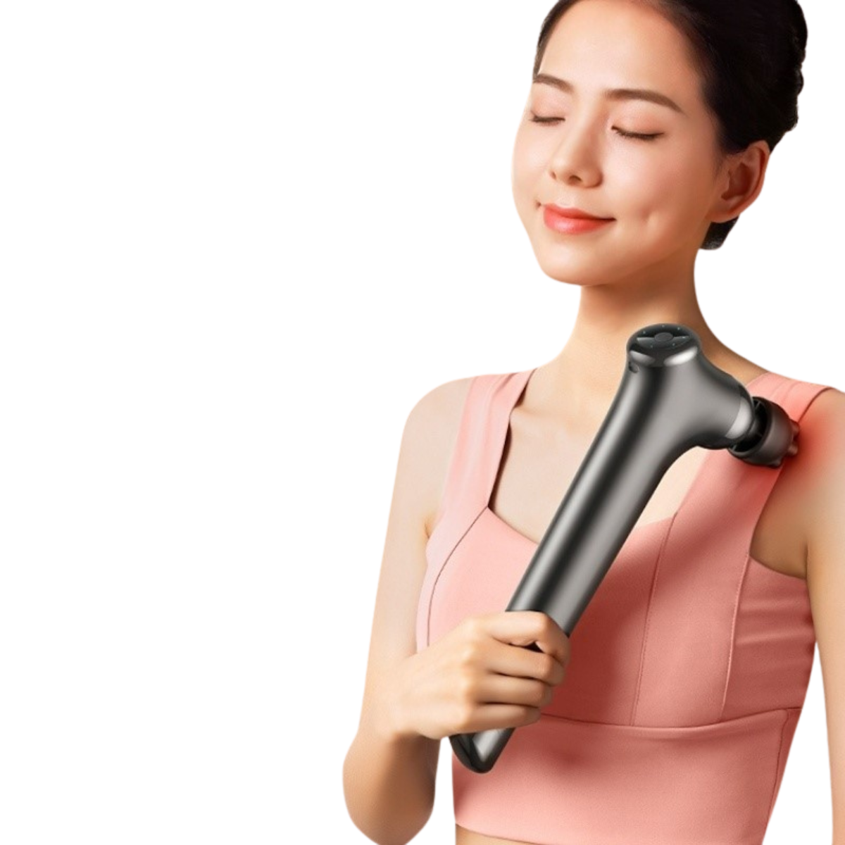 Handheld Fascia Gun Electric Massager Hammer Neck