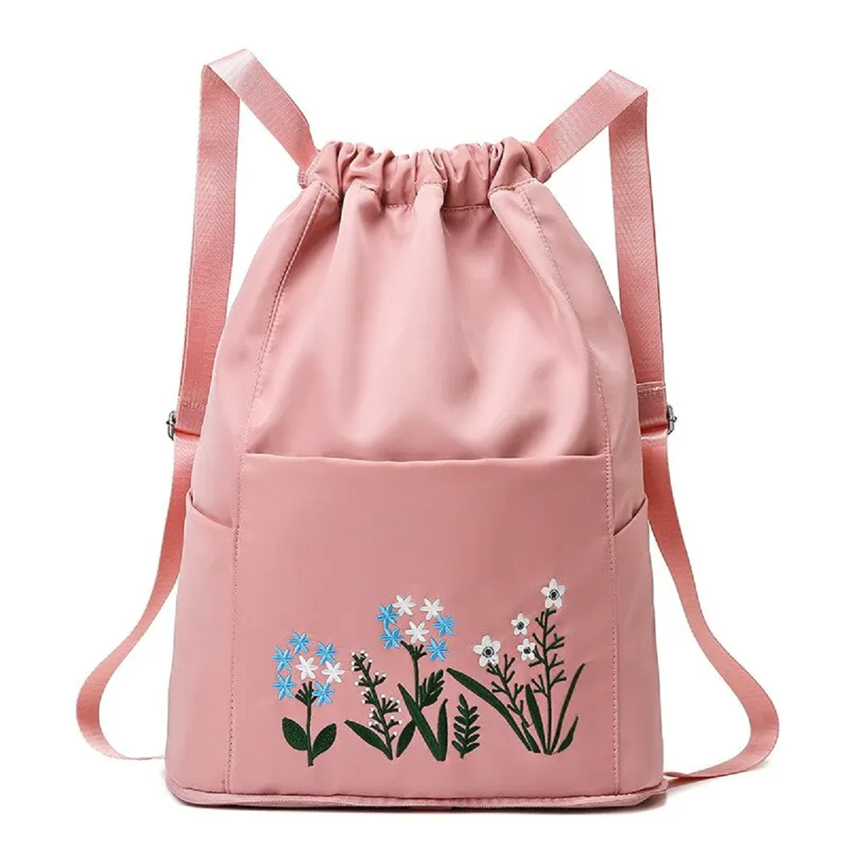 Women's Drawstring Backpack Folding Soft Multi-function Handbag