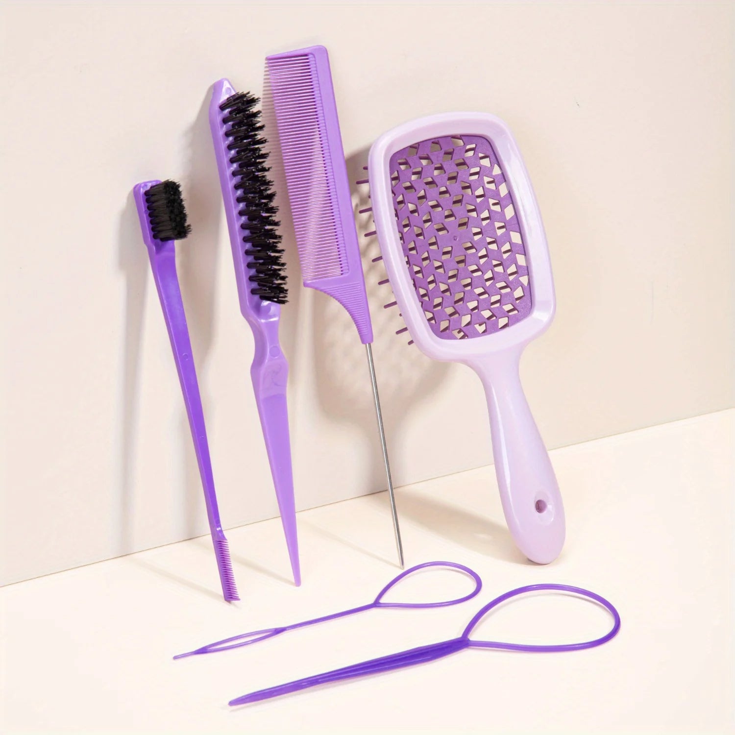 Air Cushion Tail Comb Detangling Brush Set