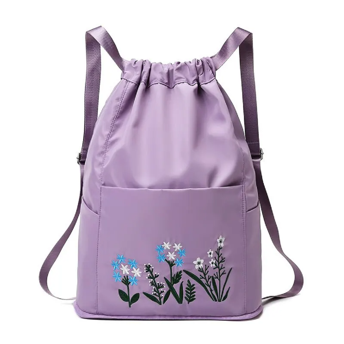 Women's Drawstring Backpack Folding Soft Multi-function Handbag