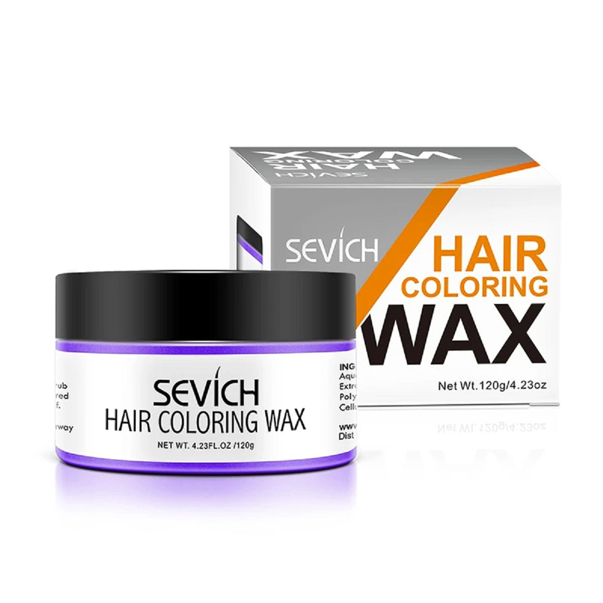 Temporary Hair Color Wax – One-Time Styling Mud Silver Grey Dye Cream