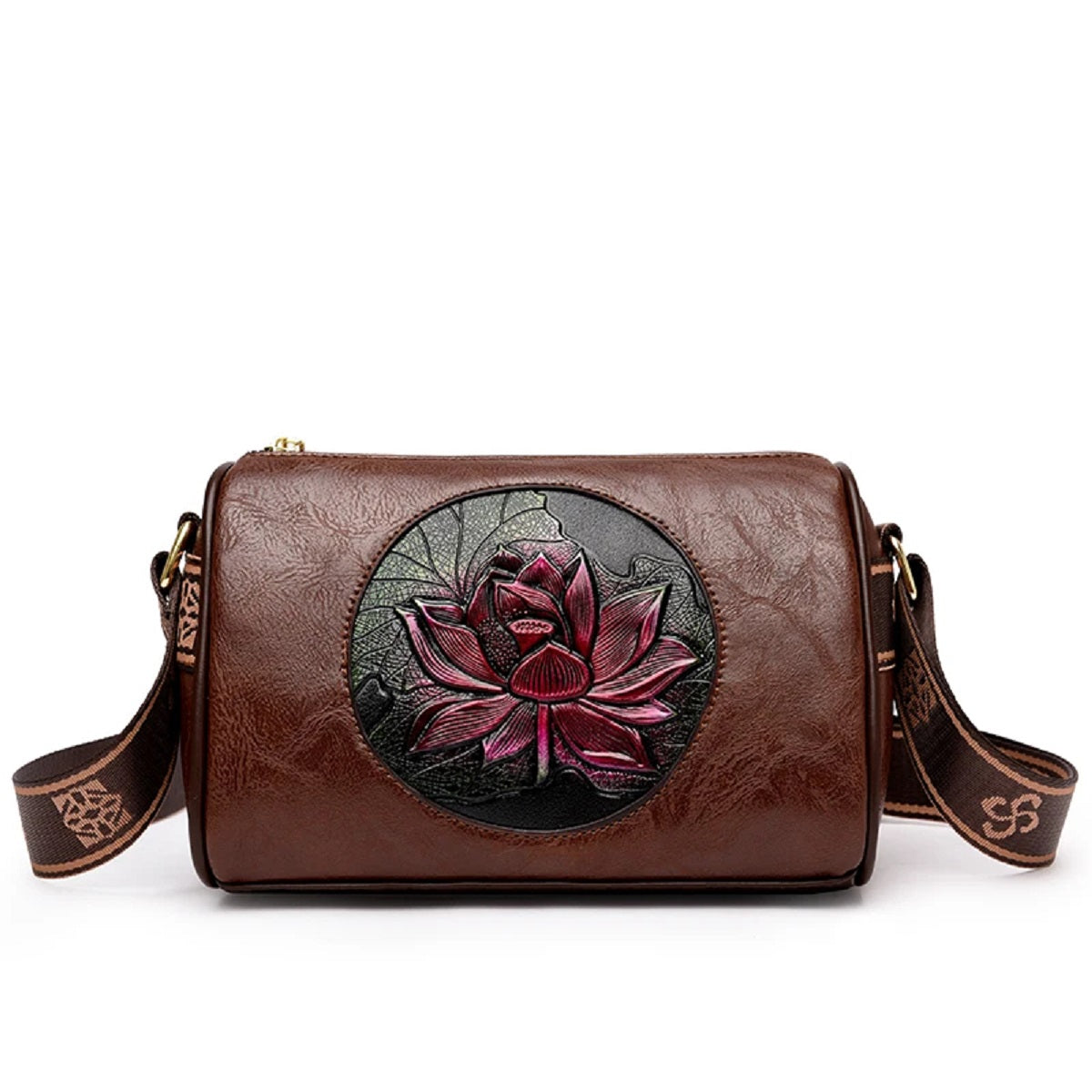 Chic Printed Soft Leather Crossbody Bag for Women