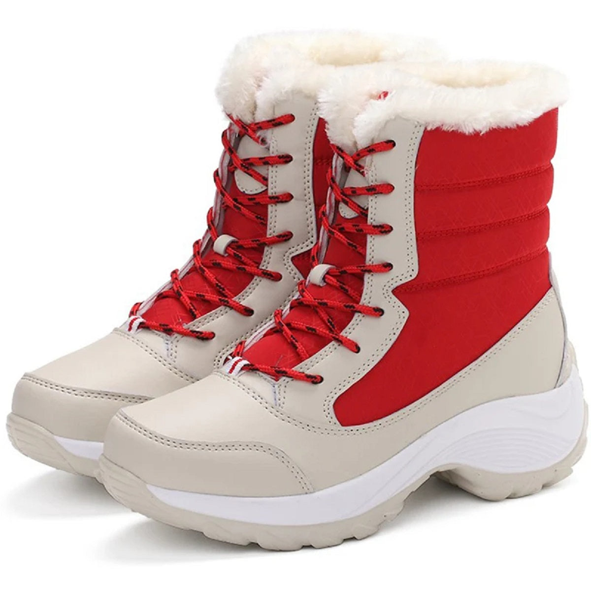 Women's Winter Snow Faux Fur Waterproof Ankle Booties