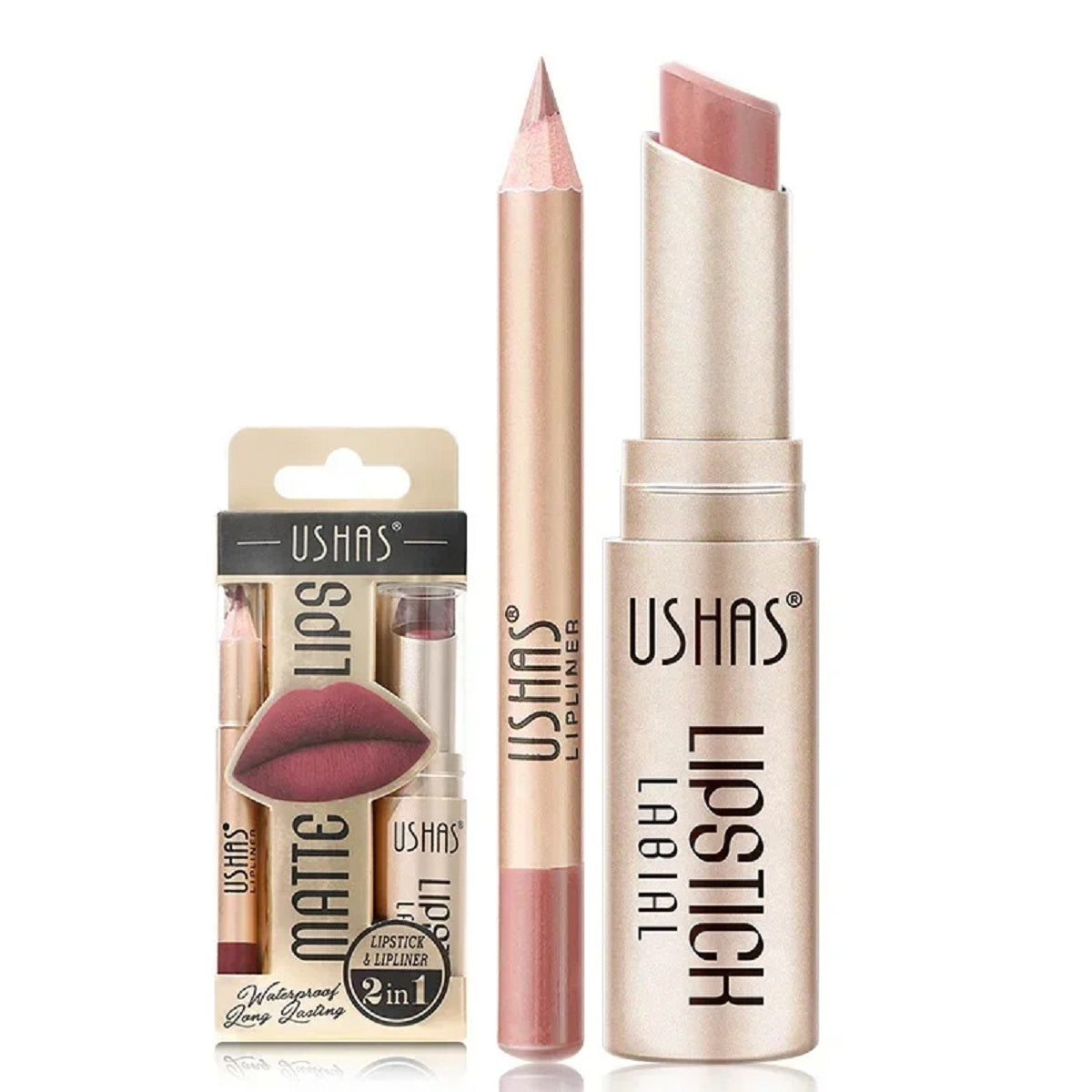 2-in-1 Matte Lipstick And Lip Liner Set