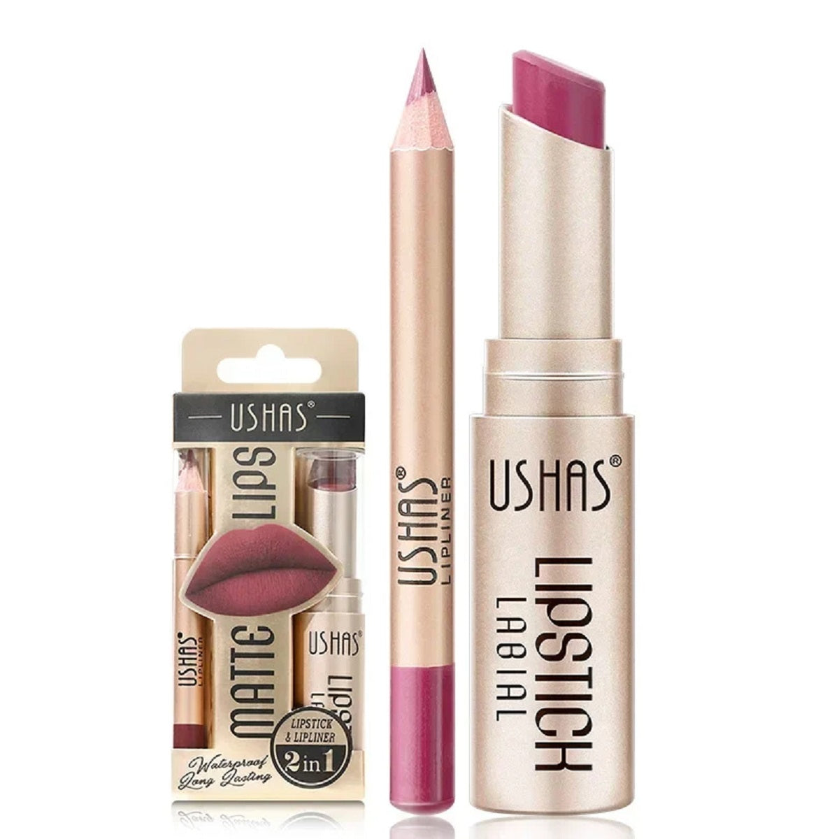 2-in-1 Matte Lipstick And Lip Liner Set