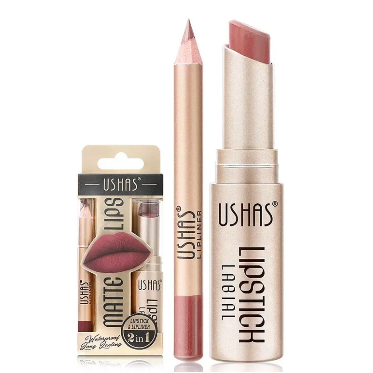 2-in-1 Matte Lipstick And Lip Liner Set