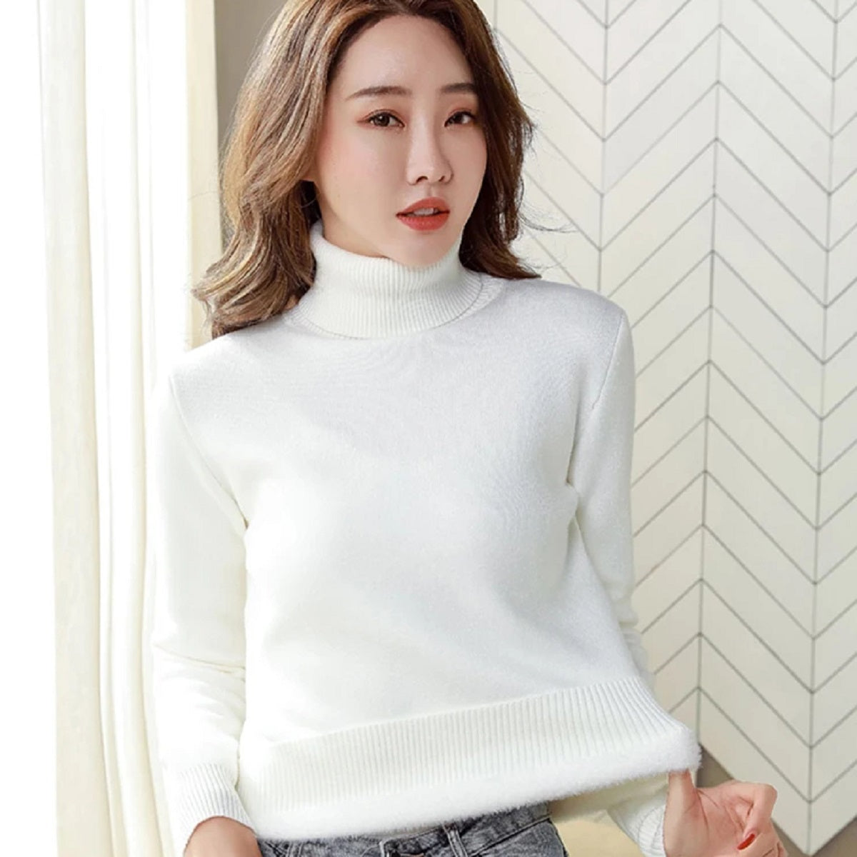 Women's Turtleneck Winter Thicken Sweater