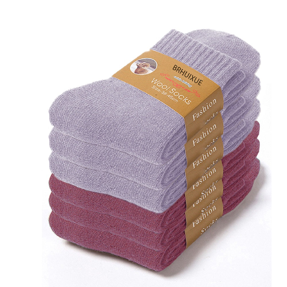 6 Pairs Winter thicker warm Wool Socks