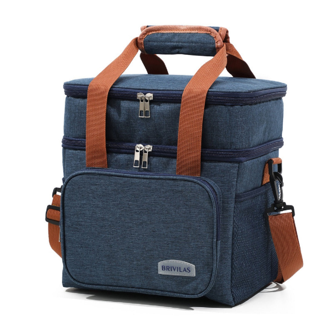 Large Capacity Double Layer Crosbody Lunch Bag