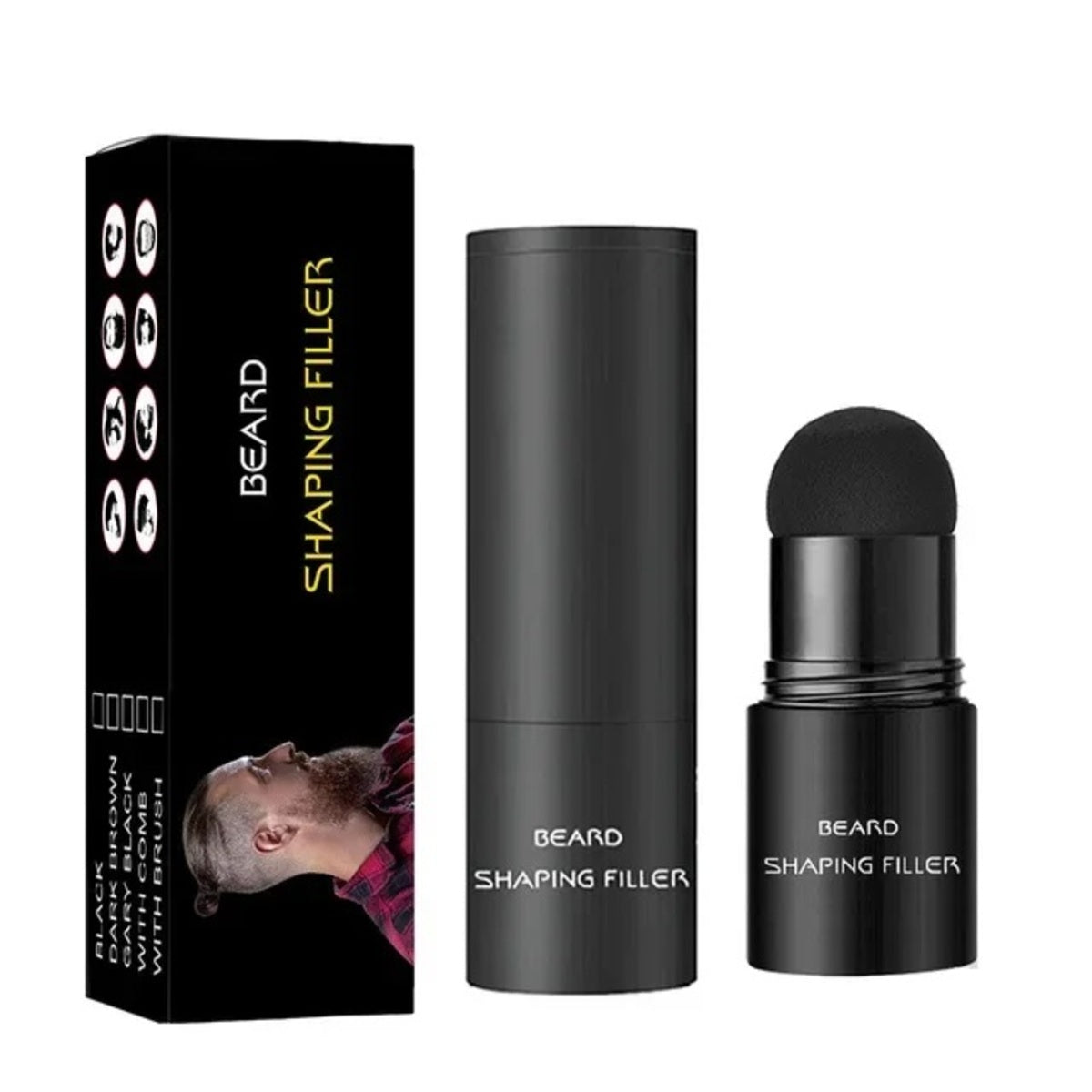 Beard Filler Pen and Brush – Waterproof Beard Moustache Enhancer