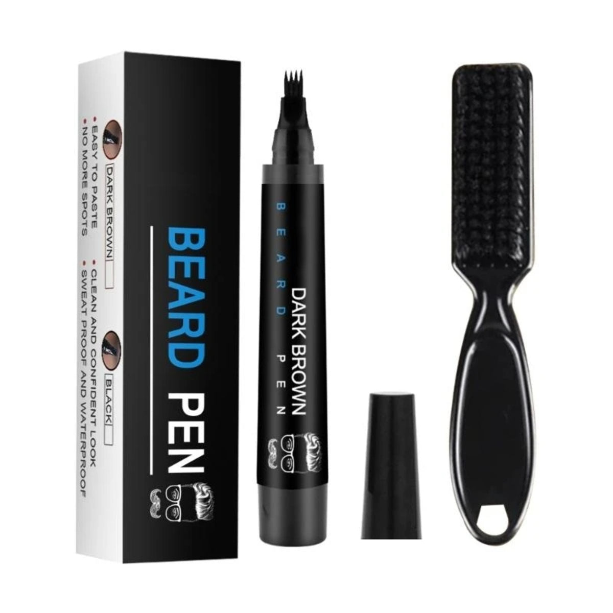 Beard Filling Pen with Brush – Waterproof Beard And Moustache Filler