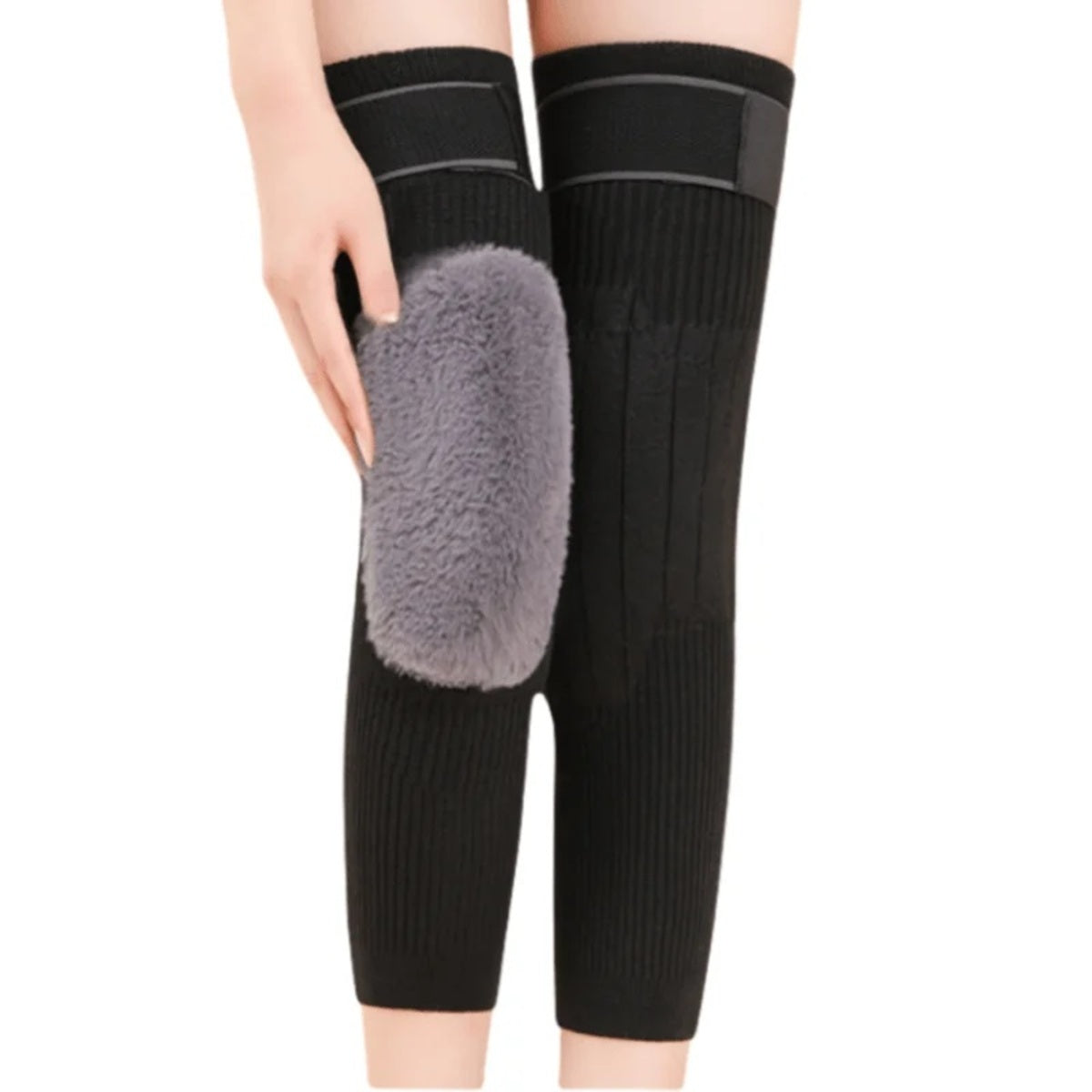 Cashmere Wool Knee Pads – Thermal Winter Support for Arthritis Pain Relief