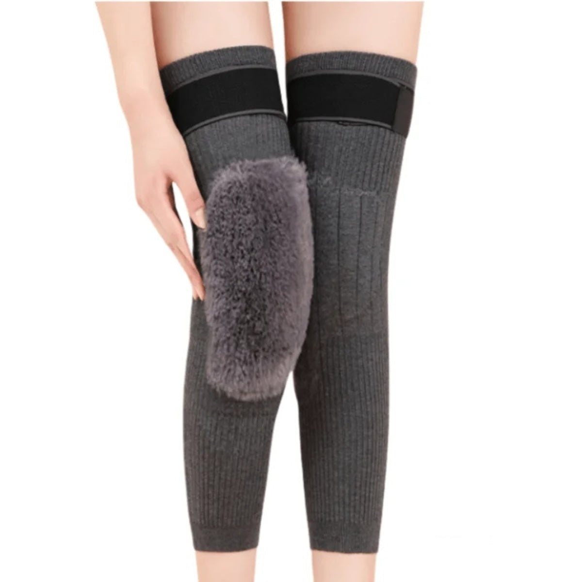 Cashmere Wool Knee Pads – Thermal Winter Support for Arthritis Pain Relief