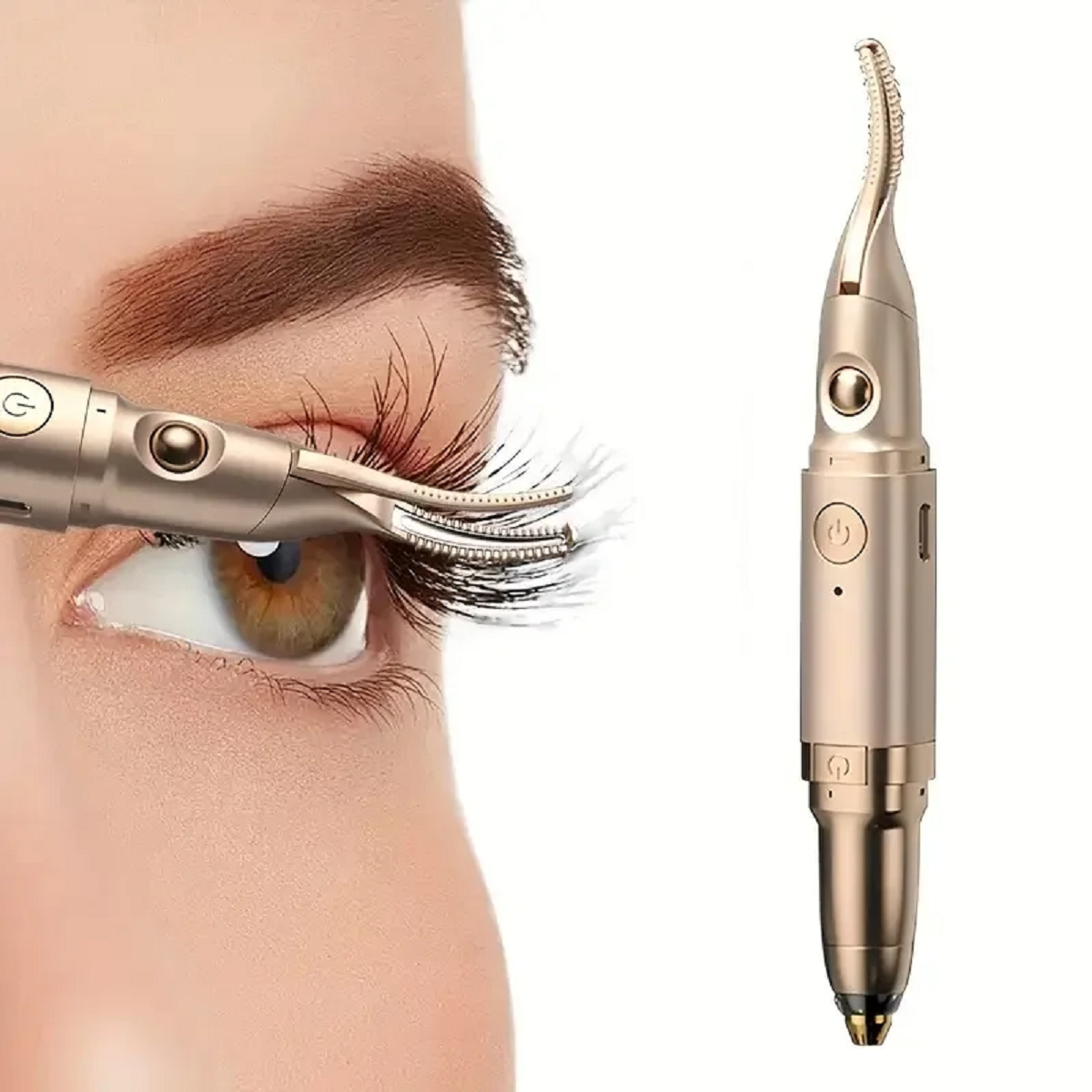 2-in-1 Electric Eyelash Curler and Trimmer