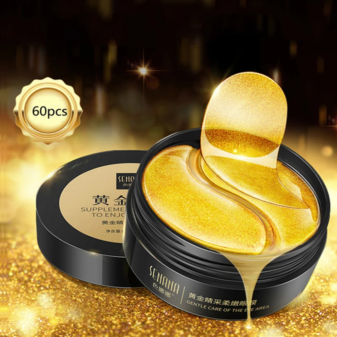 240-Pc Crystal Collagen Under Eye Patches with Gold Hyaluronic Acid