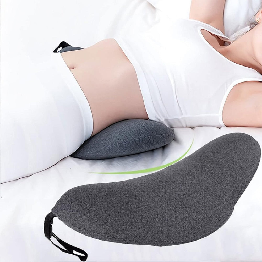 Lumbar Support Pillow for Sleeping Memory Foam for Lower Back Pain Relief