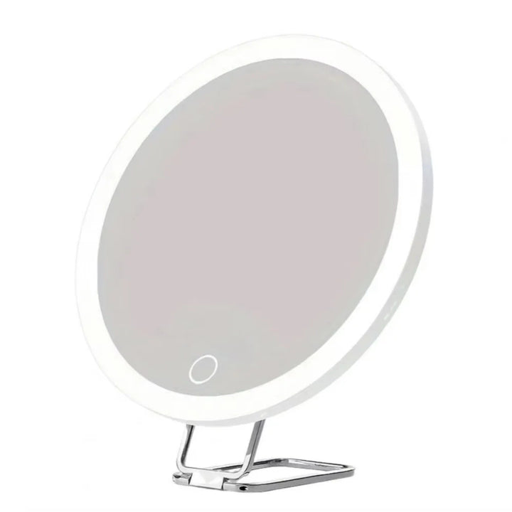 LED Magnifying Make-Up Mirror – 360° Adjustable Suction Cup Foldable