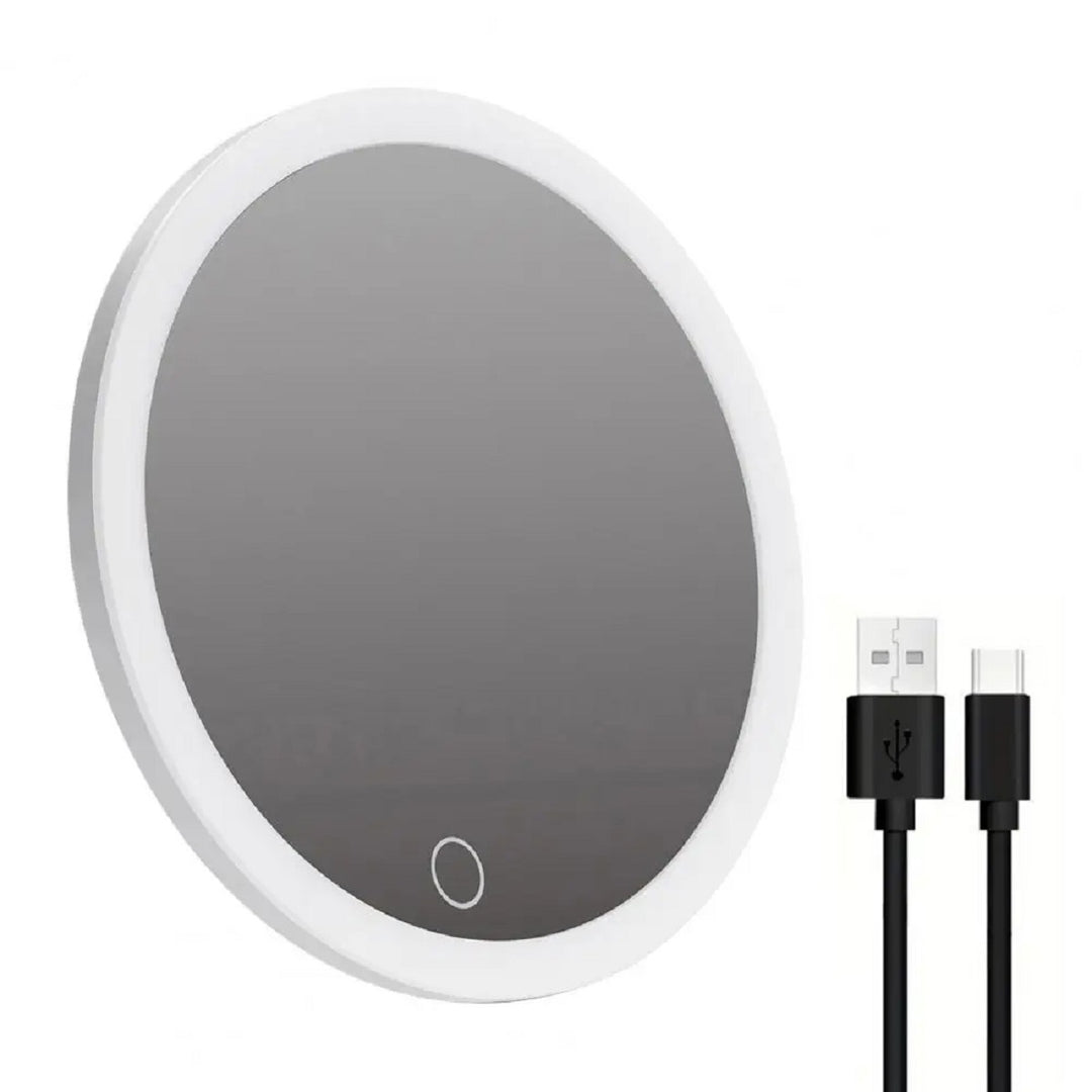 Rechargeable 6-Inch LED Vanity Mirror – Magnifying Power