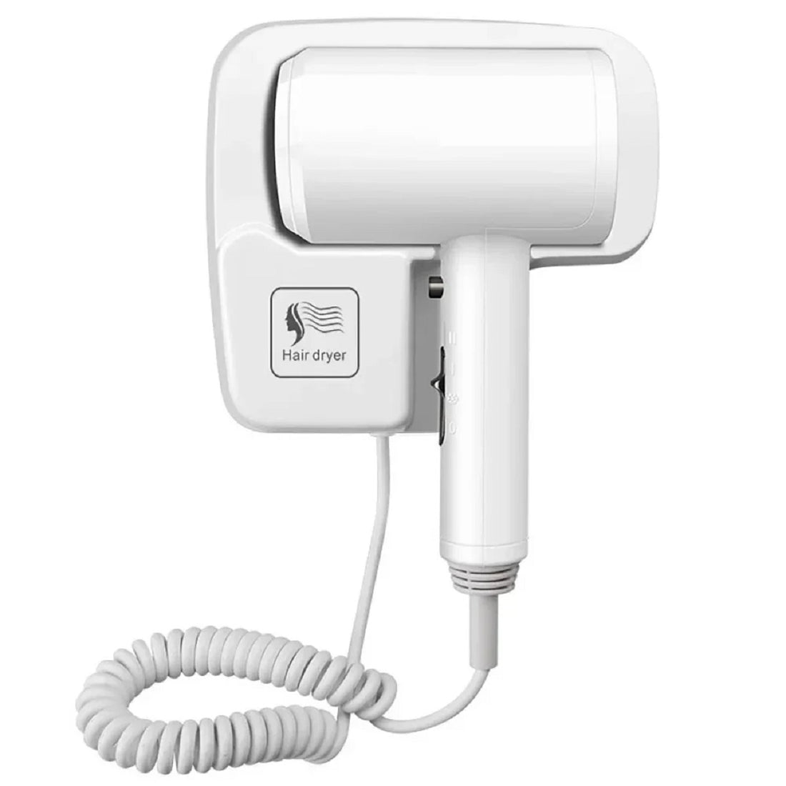Wall Mounted Hair Dryer Bathroom with Holder Base